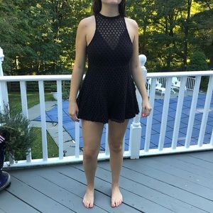 Beautiful black lace romper!